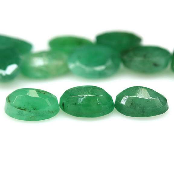 Heavy 8.97ct 11 piece Zambian Emerald set