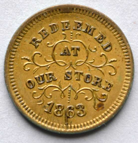 1863 Robinson &Ballou Troy NY Grocer Civil War Store Card