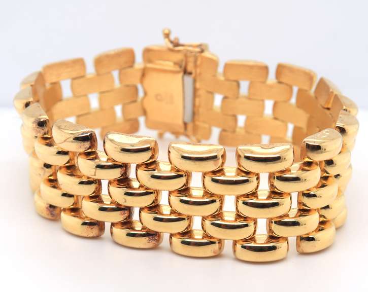 Sterling Silver Wide Bracelet