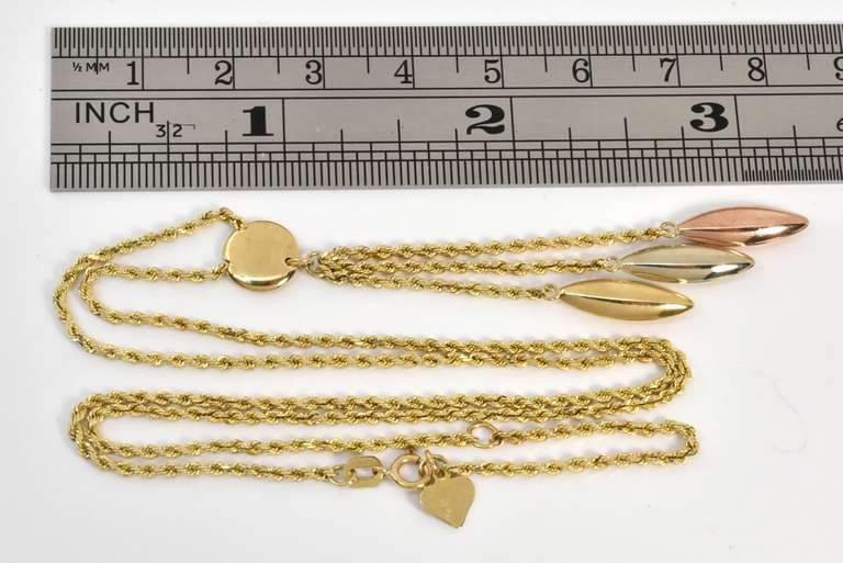 Rope Necklace with Dangles