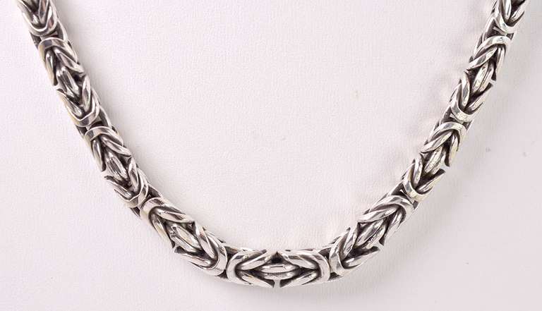 Captivating French Made Necklace in Sterling Silver