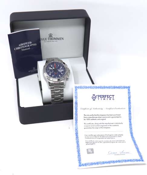 Revue Thommen Airspeed Blue Dial Watch