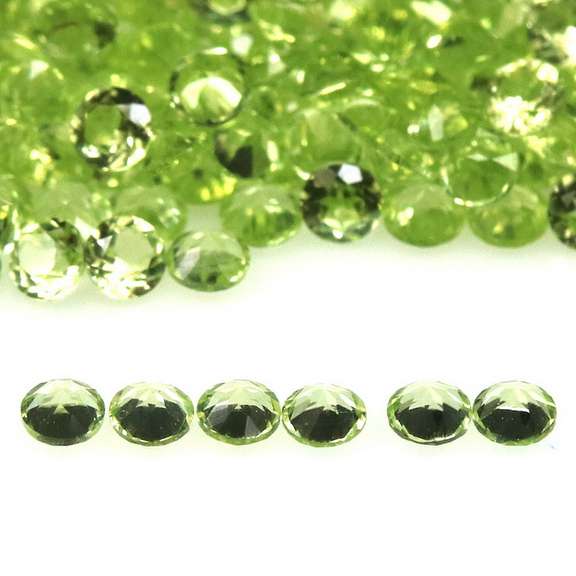 Solitaire cut! Unheated! 5.74ct Peridot set