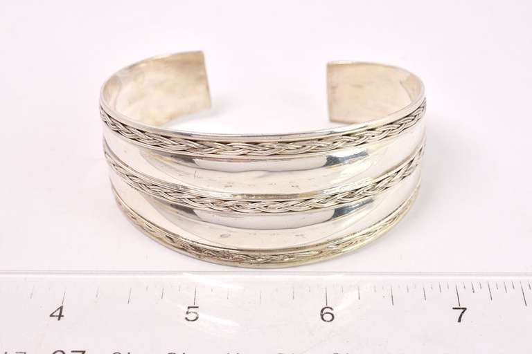 Large Ladies Bracelet in Sterling Silver