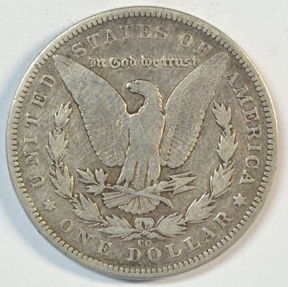 Key date 1890-CC Morgan Silver Dollar in circ