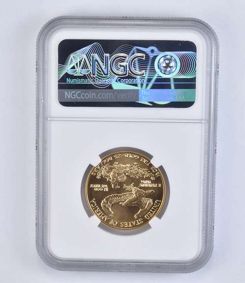 MS70 1986 $25 American Gold Eagle - Graded NGC