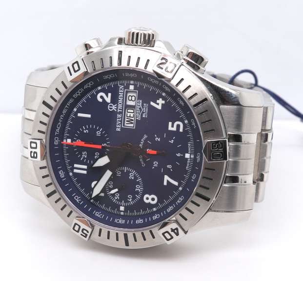 Revue Thommen Airspeed Blue Dial Watch