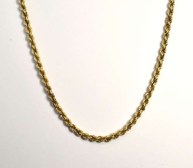 Long 14k Rope Necklace