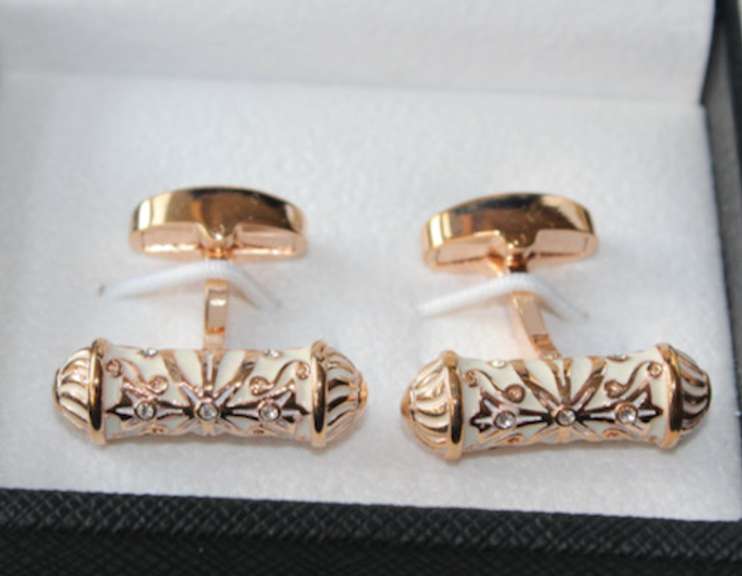 Handsome Pair Jeweled Style Cufflinks By Carelli