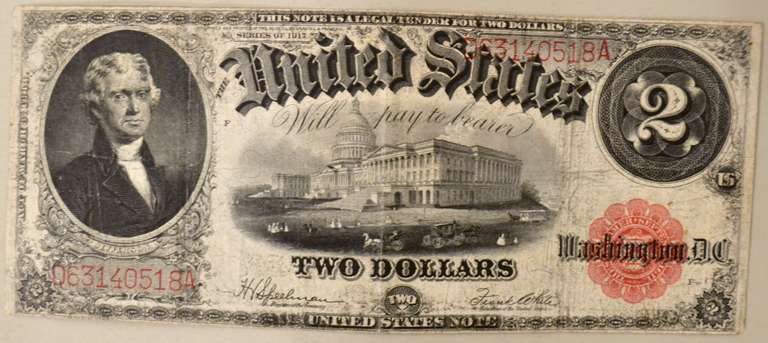 $1 Series 1917 $2 US Note