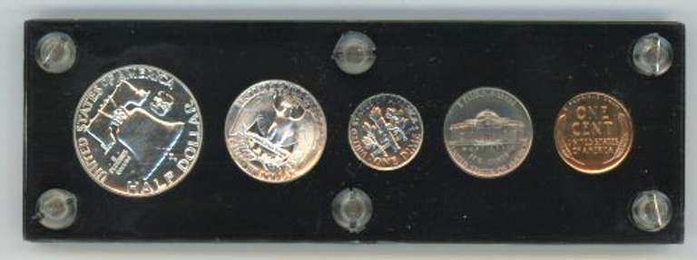 Simply Superb 1953 GEM Proof Set in custom holder.