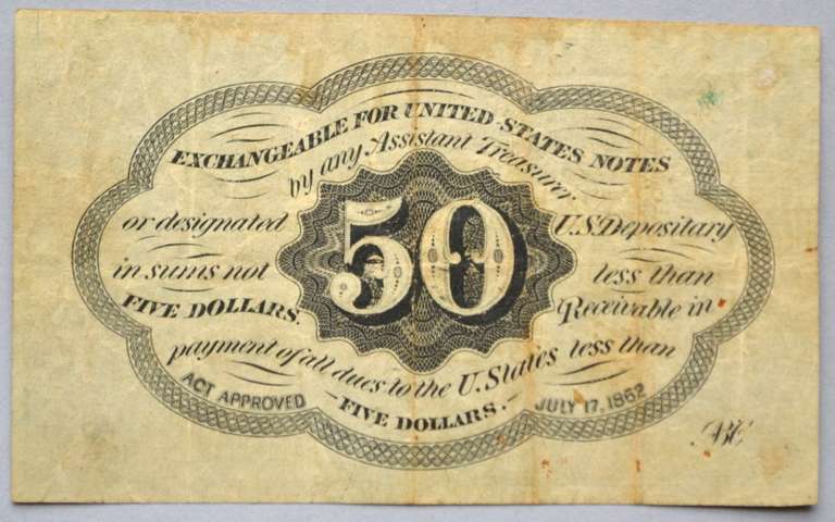50 Cent First Issue Fractional Note