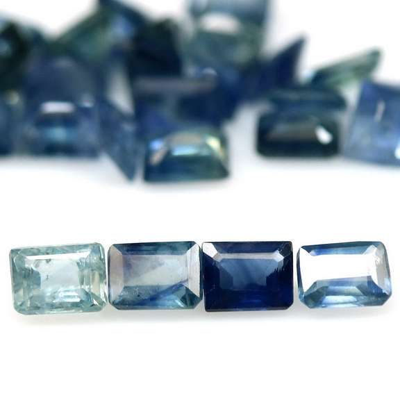 Multi-hue 8.52ct blue Sapphire set
