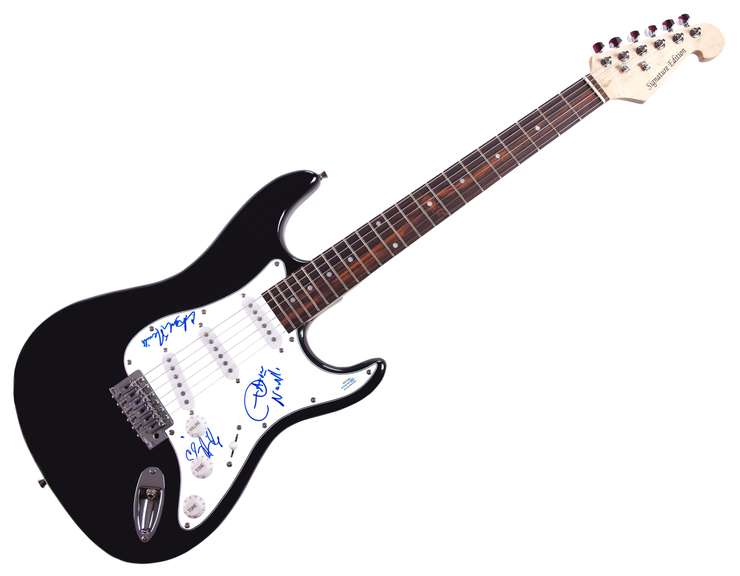 The Neville Brothers Autographed Signed Guitar ACOA