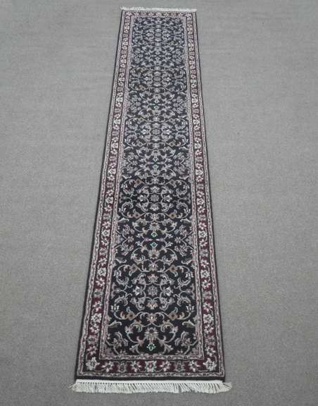 Handmade Kashan Design Runner 2.6x12.1