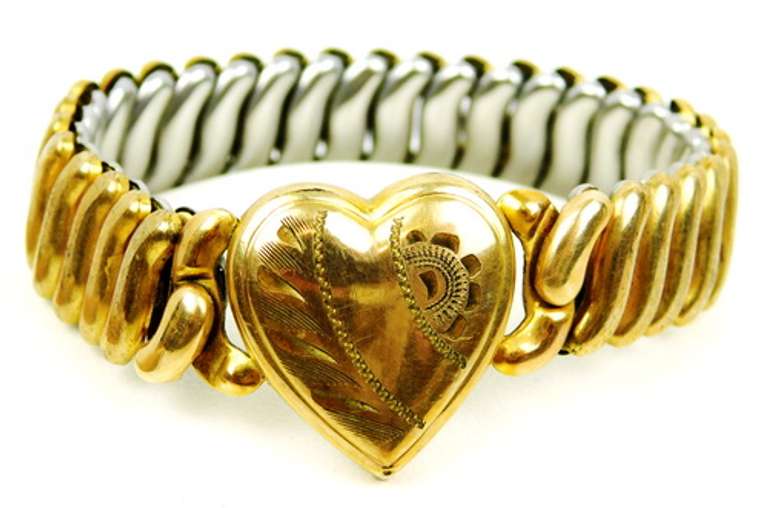 Vintage Gold-Filled Sweetheart Expansion Bracelet