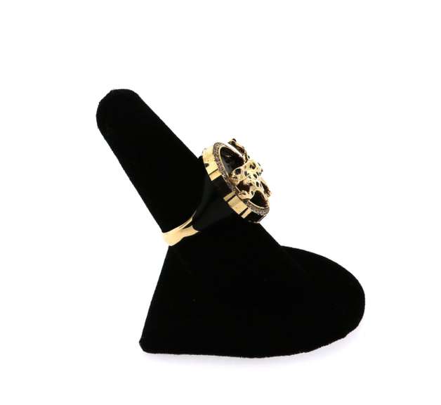 Gorgeous Handmade Italian 14k Gold Panther Ring