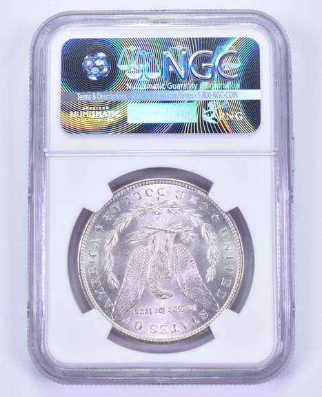 BU 1884-CC Morgan Silver Dollar Denver ANA 2017 Signed Harrison - NGC