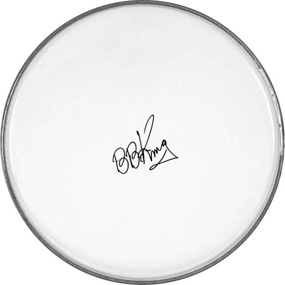 B.B. King Autographed Signed Facsimile Drum Head