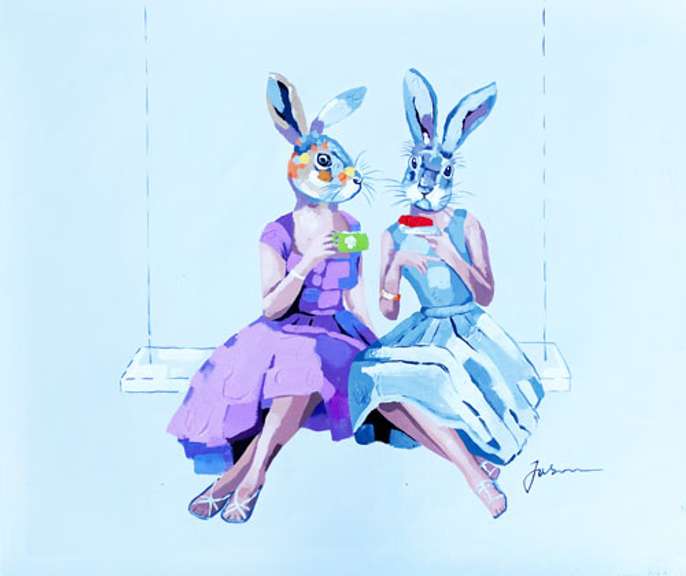 UNIQUE AND BEAUTIFUL PAINTING ON CANVAS