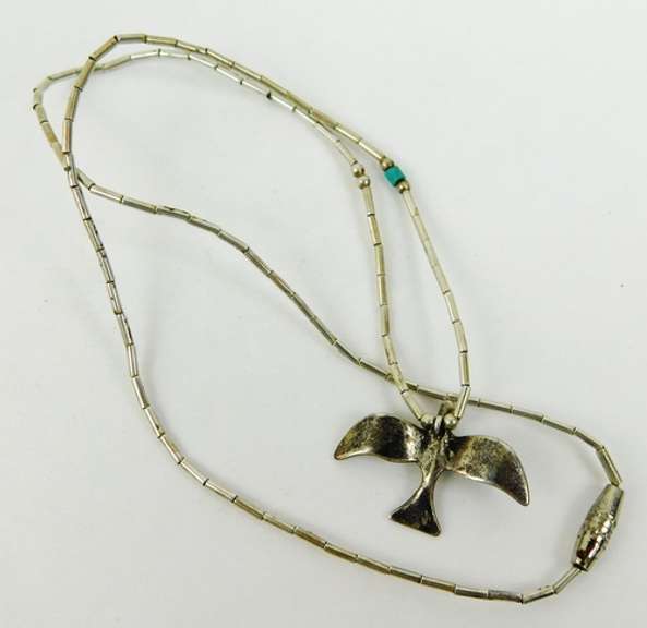 Native American Sterling Eagle Necklace