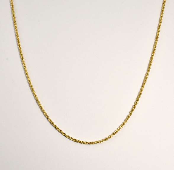 Sparkling 14k Rope Necklace