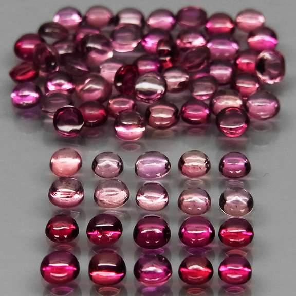 Fancy colored 7.90ct Songean Sapphire cabochon parcel