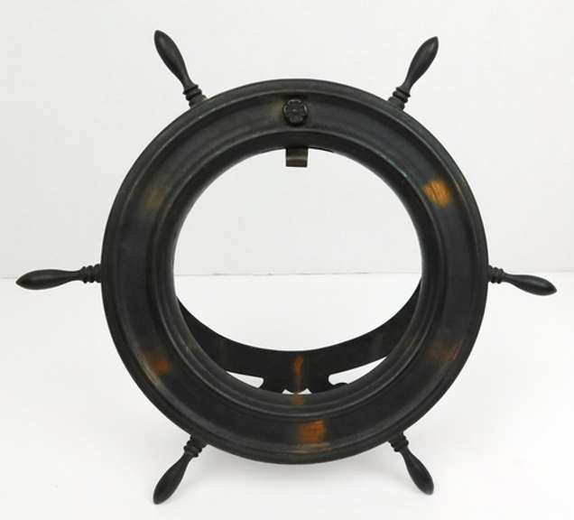 Vintage Large Naval Ship's Wheel Pocket Watch Holder