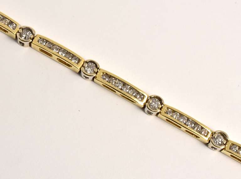 Bi-Color Diamond Bracelet