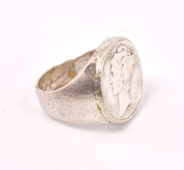 Mercury Dime Ring in Sterling Silver