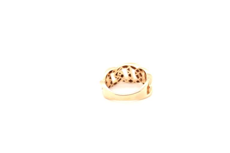 Beautiful 14k Gold Handmade Italian Mariner Chain Ring