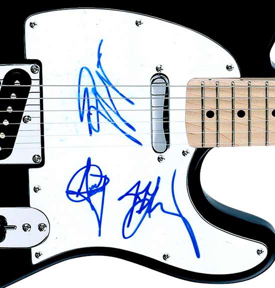 Cinderella Autographed Signed Guitar ACOA