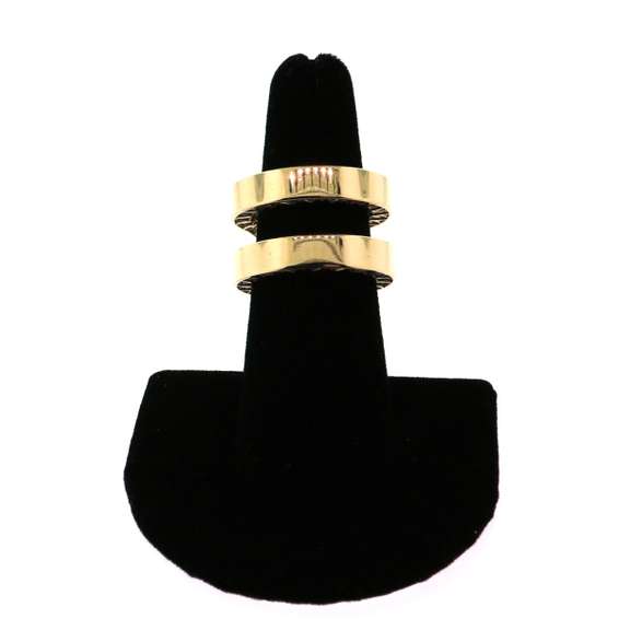 Thick Handmade Italian 14k Gold Contemporary Style Ring