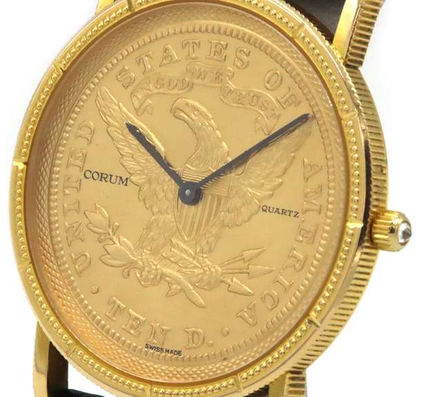 Corum $10 Coin in 18kt Yellow Gold 32mm Watch