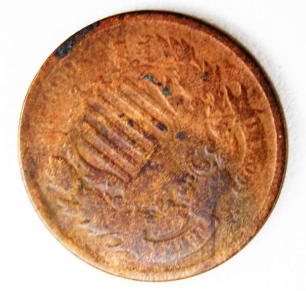 1866 U.S. 2 Cent Coin