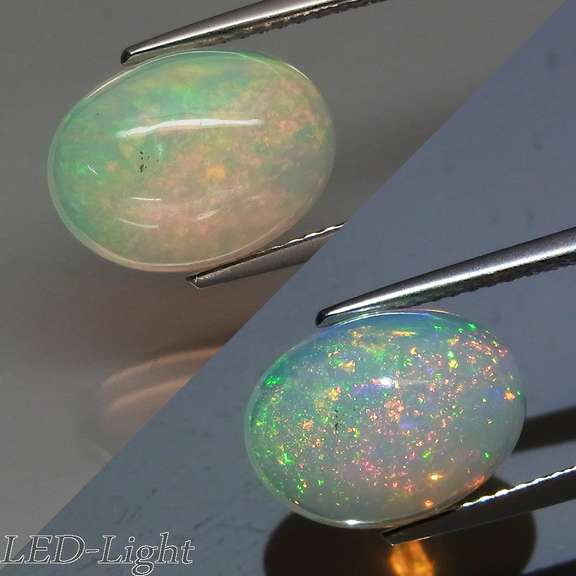 Stunning 3.16ct full cover flashing Welo Opal