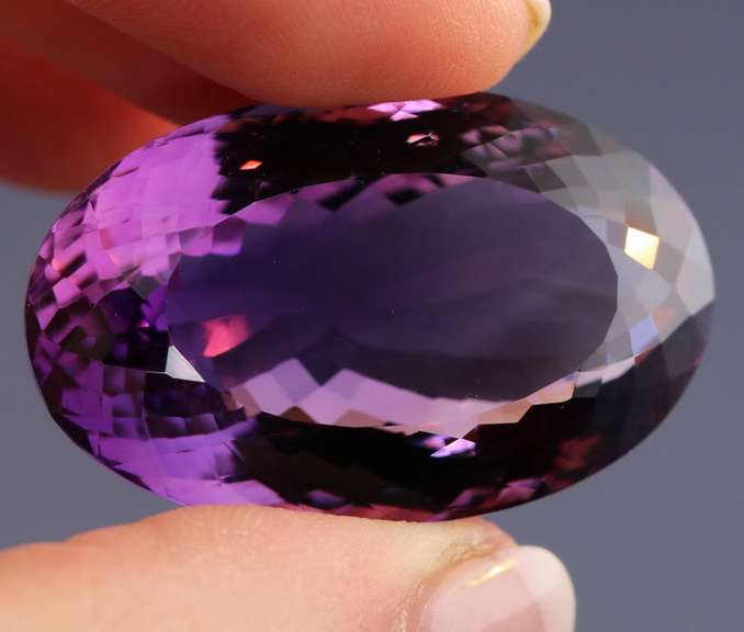 Collectors color shifting 87.40ct eye clean Brazilian Amethyst