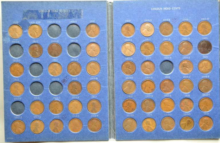 Nice Partial Lincoln Cent Album 1909-1940
