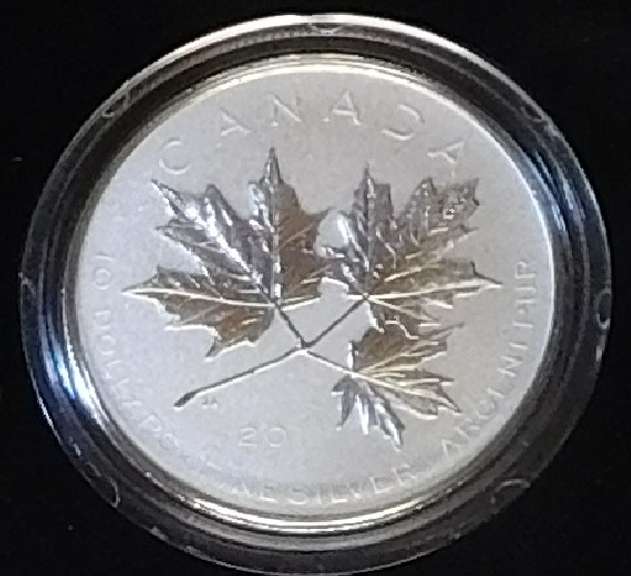 Canada: 2011 $10 Silver (Hf Oz) Rev Prf  Maple