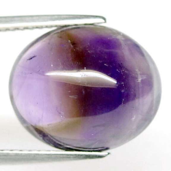 Really cool 7.73ct striated Amethyst cabochon