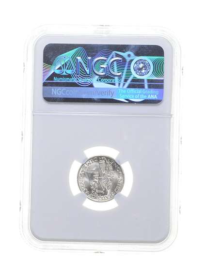 MS67 FB 1941-D Mercury Silver Dime - Graded NGC