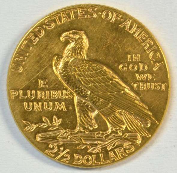 Blazing 1926 US $2.50 Indian Gold Piece