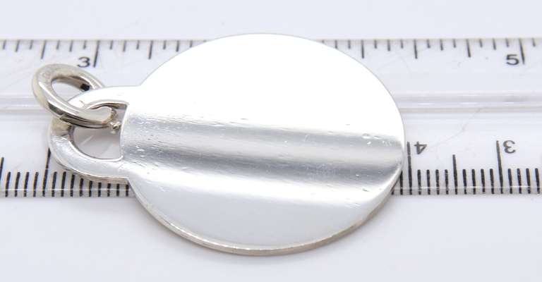 Reflective Tiffany & Co. Silver Large Pad-Lock Pendant