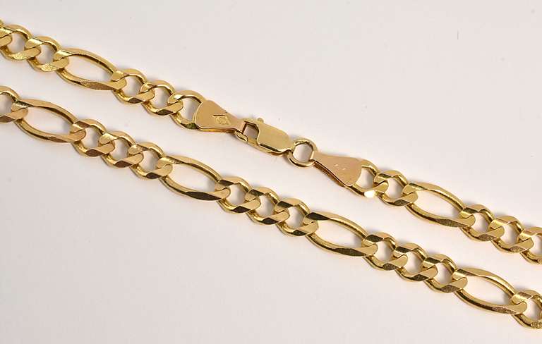 Popular 14k Figaro Necklae