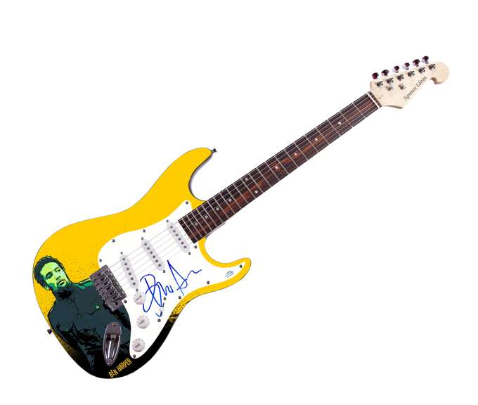 Ben Harper Autographed Signed Graphics Photo Guitar ACOA