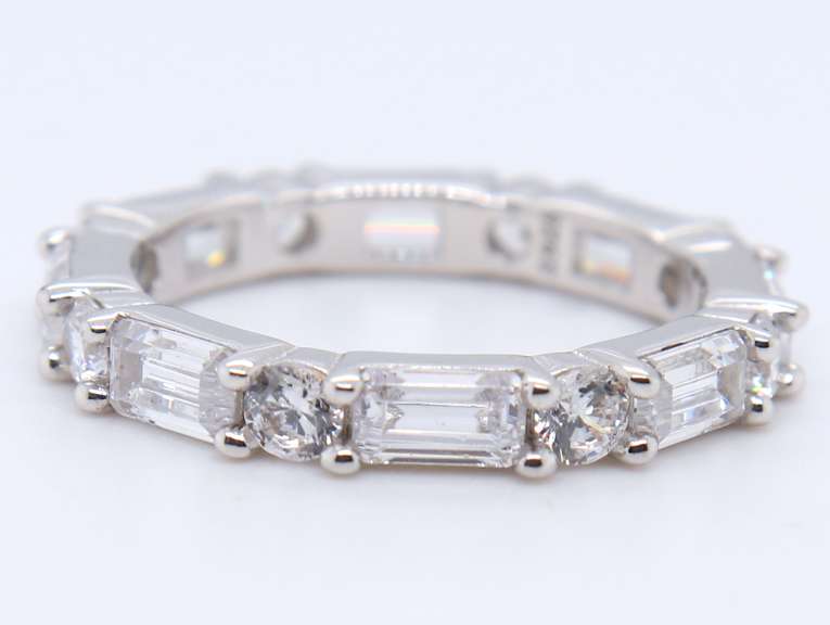 Sterling Silver Cubic Zirconia Band