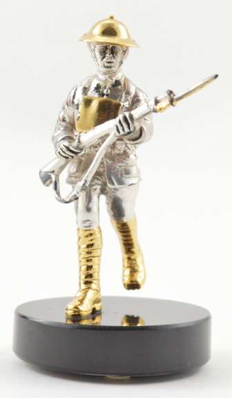 Alvin York Heroes Gold On Sterling Sculpture 1976 Franklin Mint