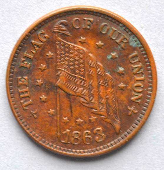 1863 Dix Civil War Token Uncirculated
