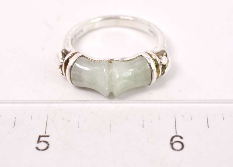 Green Gemstones Ring in Sterling Silver
