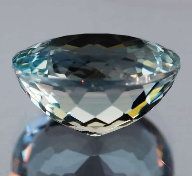 Large 25.93ct aqua blue Hydrothermal Quartz